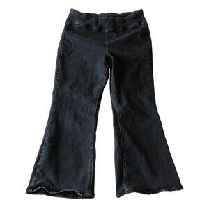 Old Navy Women’s Black High Rise Weekender Flare Pull On Stretch Jeans Size 14